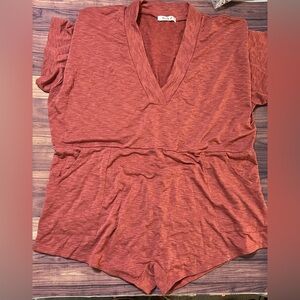 Plus Size! Casual Plus V-Neck Romper